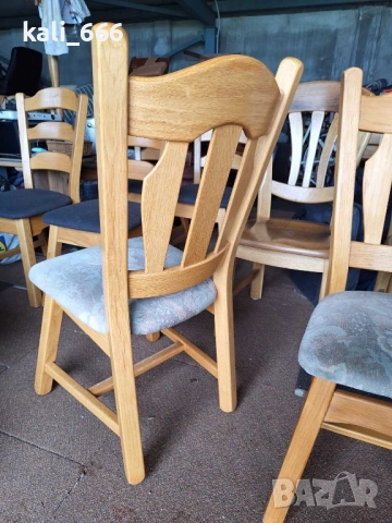 Трапезни столове масив внос от Холандия, снимка 3 - Столове - 54364388