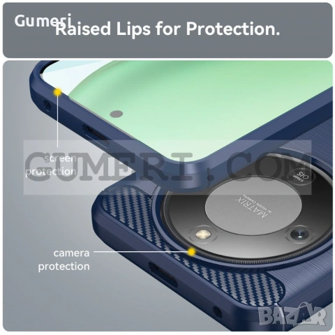 Гръб "Карбон Шарк" за Huawei Honor Magic8 Lite, снимка 9 - Калъфи, кейсове - 36540678