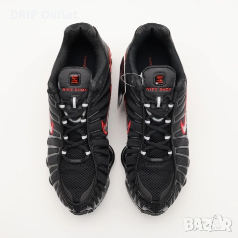!НОВИ! Nike Shox TL | Black/Red | + КУТИЯ, снимка 6 - Маратонки - 54574486