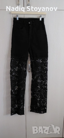 Дамски джинси/панталони с дантела 