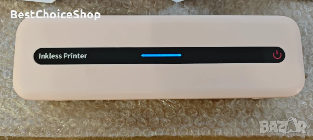 Преносим безжичен термо принтер A4 M832 Bluetooth 300DPI съвместим с Android/iOS – Розов, снимка 4 - Друга електроника - 55003953