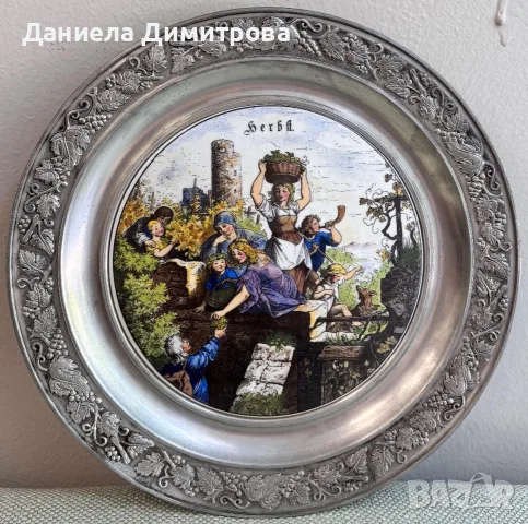 Декоративни чинии с 4те сезона, снимка 6 - Декорация за дома - 55310178
