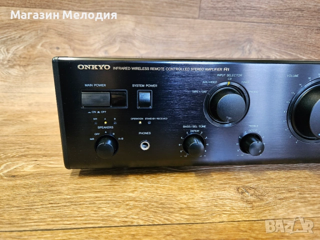 Усилвател Onkyo A-8830 –Две по 100 вата Японска аудио класика от златната ера на мощните стерео комп, снимка 3 - Ресийвъри, усилватели, смесителни пултове - 54955065
