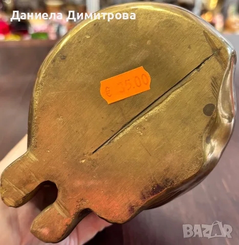 Фигура на котка от масивен месинг, снимка 5 - Антикварни и старинни предмети - 55413109
