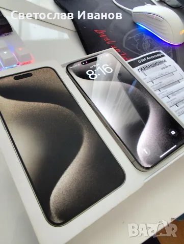 Iphone 15 pro max 256gb 99%, снимка 2 - Apple iPhone - 55612759