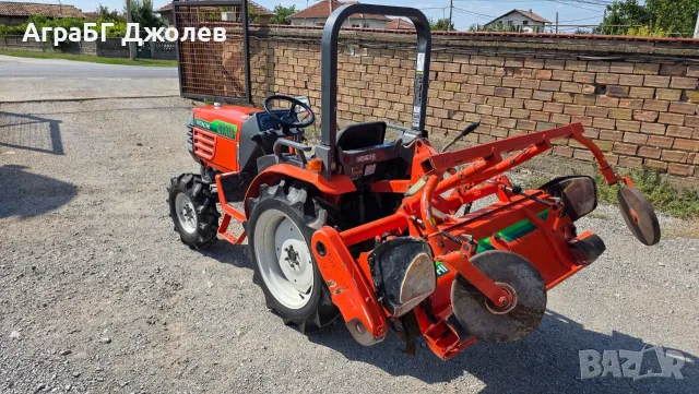 Японски трактор Kubota GB180 (Hitachi CTX18) с фреза, 4x4, 18 кс., АграБГ Джолев , снимка 3 - Селскостопанска техника - 55636404