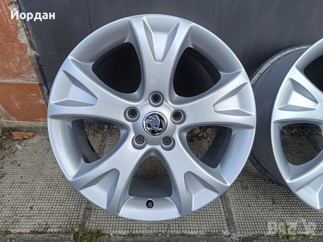 ОРИГИНАЛНИ джанти 17 ' цола 5x112 57,1 SKODA OCTAVIA / ШКОДА Октавия, снимка 8 - Гуми и джанти - 54846441