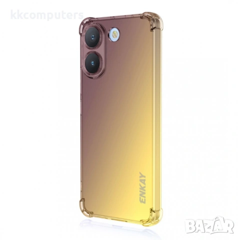 ENKAY Калъф за Xiaomi Poco X8 Pro 5G - TPU, 2.5mm подсилени ъгли, 1.5mm защита, 4 градиентни цвята, снимка 3 - Калъфи, кейсове - 54124895