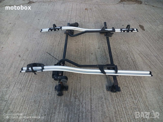 Продавам двоен багажник за велосипеди  и греди за таван Туле .