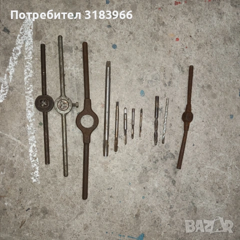 метчик лот 6 броя и върток, снимка 5 - Други инструменти - 54102465