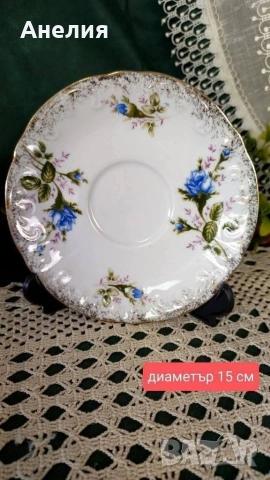 Синя роза Chodziez Poland , снимка 4 - Чаши - 54563077