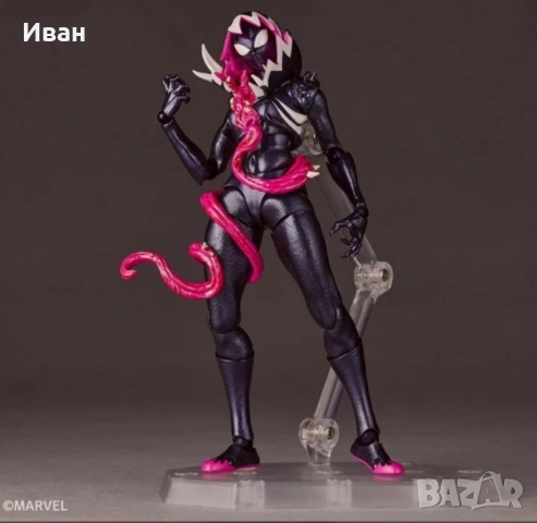 Kaiyodo Revoltech Amazing Yamaguchi Gwenom оригинален японски шедювър нови и запечатани !, снимка 5 - Колекции - 54270898