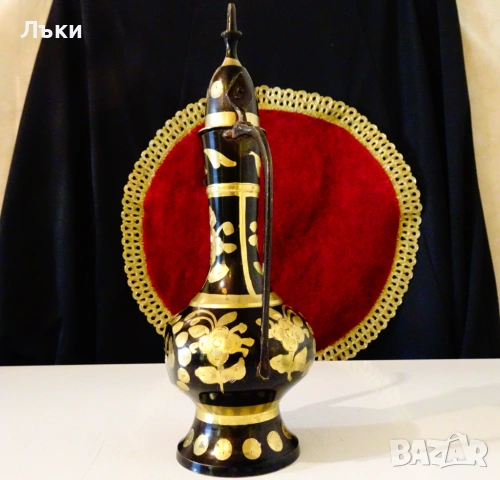 Бронзова ваза,свещник,позлата. , снимка 5 - Антикварни и старинни предмети - 54071335