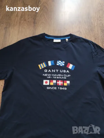 gant - страхотна мъжка тениска КАТО НОВА 2XL, снимка 4 - Тениски - 55381439