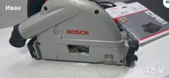 Професионален цинкуляр с потапяне Bosch Gkt 55 gce 165мм 1400w, снимка 6 - Триони и циркуляри - 54959539