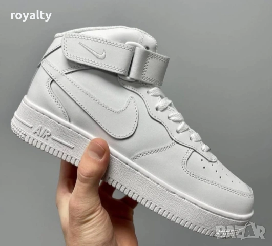 Nike Air Force 1 White Нови Бели Дамски Маратонки Найк с Кутия 