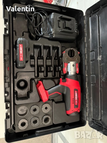 Virax Viper M21+ – професионална акумулаторна електро-механична преса за тръби и фитинги., снимка 2 - Куфари с инструменти - 55176361
