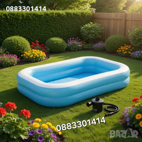 Басейн 200х150см + подарък помпа! , снимка 3 - Басейни и аксесоари - 55313974