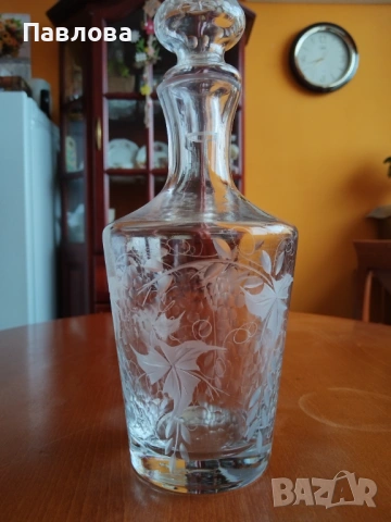 Кристални шише, ваза, пепелник, Художествена серия , снимка 7 - Вази - 54069548