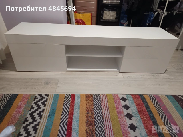 Холна секция от 3 части - бяла, ламинирано ПДЧ, снимка 2 - Секции и витрини - 54758031
