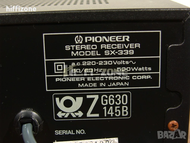 Ресивър  Pioneer sx-339 /4 , снимка 9 - Ресийвъри, усилватели, смесителни пултове - 54054305