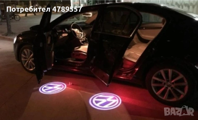 LED лого проектор за врати, 2 бр. M e r c e d e s/ B M W/ V o l k s w a g e n, снимка 3 - Аксесоари и консумативи - 54284076