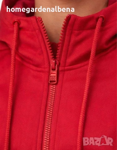ADIDAS Stack Logo Hoodie Red Детско Горнище Оригинал 152 156 170, снимка 4 - Детски анцузи и суичери - 54481479