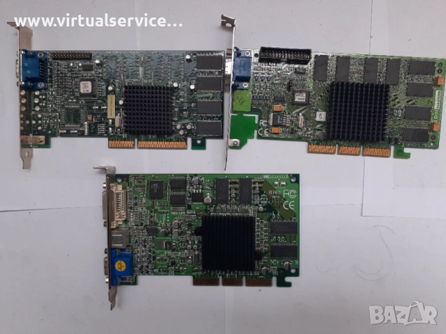 AGP cards Dimond Viper, Radeon 7000, Velocity 4400