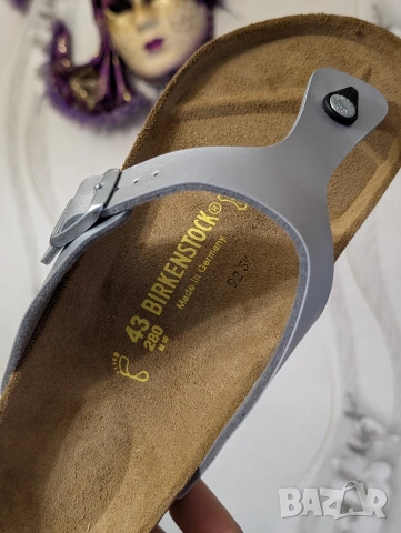 сандали Birkenstock Gizeh Birko-Flor номер 43, снимка 3 - Мъжки чехли - 54512355