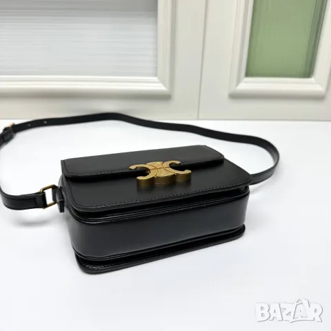 Celine Classic Triomphe Bag – Black, снимка 6 - Чанти - 55417204