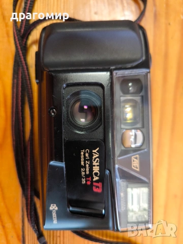 YASHICA T3 Carl Zeiss T Tessar 2,8/35, снимка 3 - Фотоапарати - 54834669