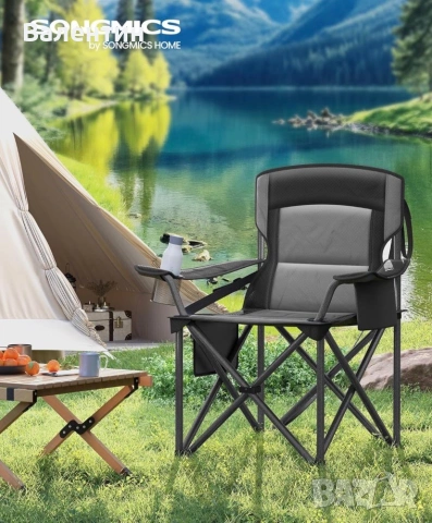 Къмпинг стол SONGMICS, снимка 3 - Градински мебели, декорация  - 52864876
