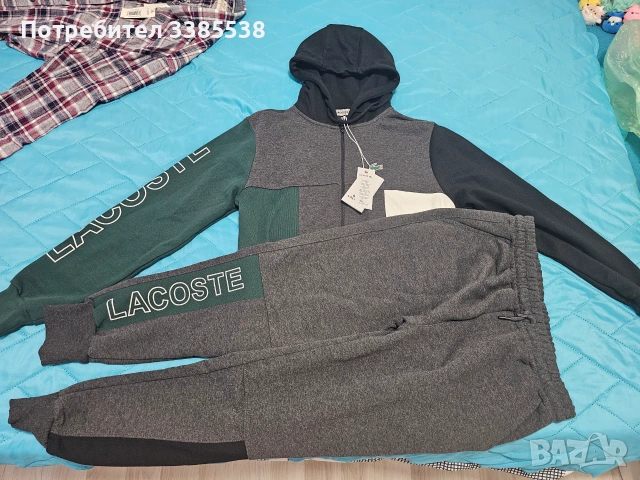 Спортни екипи Nike и Lacoste и карирана риза, снимка 3 - Спортни дрехи, екипи - 54990126