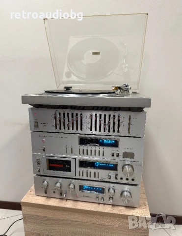 🔉ТОП ретро аудио сет PIONEER синя серия - слим - усилвател, тунер,  дек, еквалайзер и грамофон🔈, снимка 2 - Аудиосистеми - 54543596