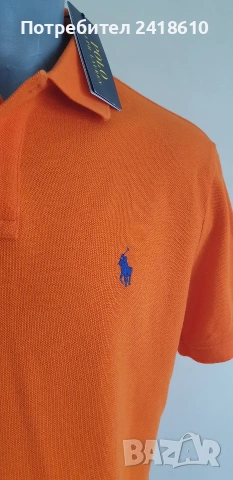 POLO Ralph Lauren Pique Cotton Custom Slim Fit Mens Size M НОВО!ОРИГИНАЛ! Мъжка Тениска!, снимка 4 - Тениски - 54388982