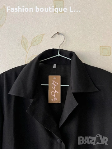 Нова с етикета черна ефирна риза с дантелен акцент на китките 🖤 Размери M , L , XL и XXL 🖤, снимка 2 - Ризи - 54621542