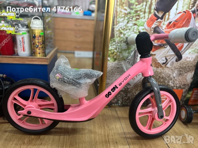 Баланс велосипед Go On розов, снимка 5 - Детски велосипеди, триколки и коли - 53959311
