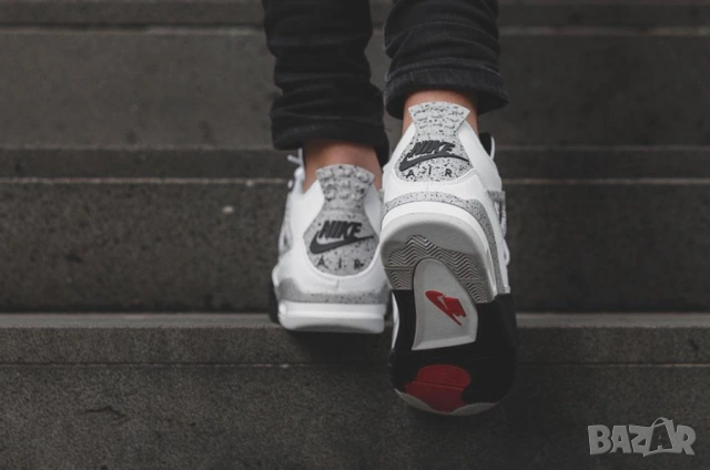 Air Jordan 4 Retro OG „Cement“ номер 43 ,5-44, снимка 6 - Маратонки - 54934704