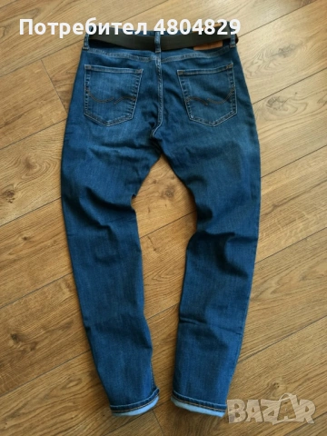 Оригинални мъжки дънки JACK & JONES (Модел с еластичност), снимка 4 - Дънки - 54541235