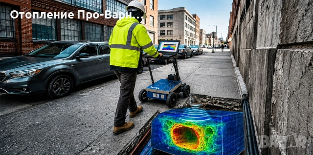 GPR Геофизично обследване за локализиране на подземни празнини