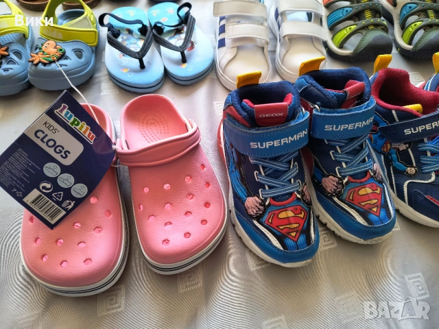 Детски обувки, включващ сандали, маратонки, чехли тип "крокс" и пантофи., снимка 15 - Детски обувки - 54234979