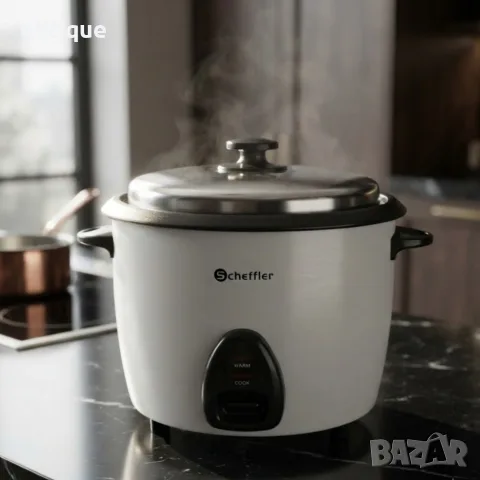 Оризоварка 2.2L, 900W – Автоматично готвене, поддържане на топлина, незалепващо покритие, снимка 5 - Друга електроника - 55362542