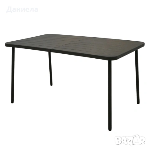 Правоъгълна градинска маса 140x80 см в елегантен кафяв цвят , снимка 6 - Маси - 54700399