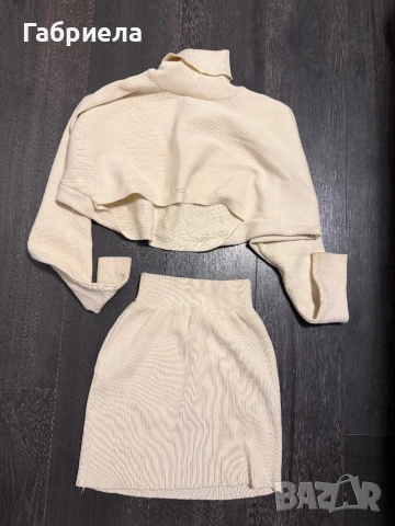 Комплект пола с блуза нови 