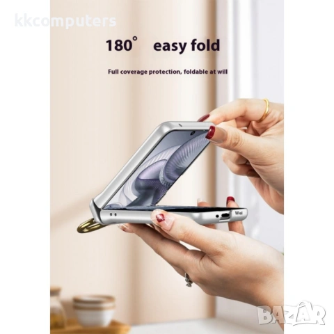 GKK калъф за Xiaomi Mix Flip 2 – PC+стъкло, магнитна панта, подставка, протектор, 3 цвята, снимка 5 - Калъфи, кейсове - 54594519