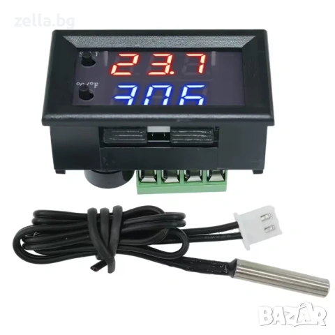 Дигитален термостат 12V с NTC сонда и реле – прецизен контрол за инкубатор, аквариум 10013, снимка 7 - Друга електроника - 54655941