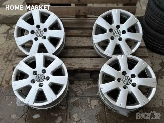 5х112 Джанти 15 Цола Фолксваген 5x112 VW Оригинални джанти ЕТ 50 J 6.5 ЦО 57.1 Без криво и заварки , снимка 3 - Гуми и джанти - 53969905