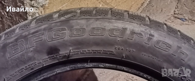 Продавам 2 броя зимни гуми 205.55.16 на 1 сезон дот 2021 Goodrch , снимка 4 - Гуми и джанти - 54086332