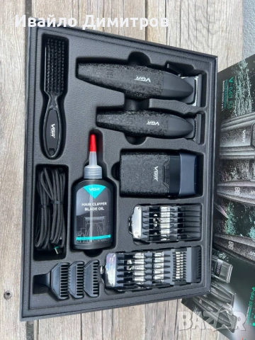 Професионален комплект VGR 640S3 – 3 в 1 (Черен), снимка 5 - Машинки за подстригване - 54216862