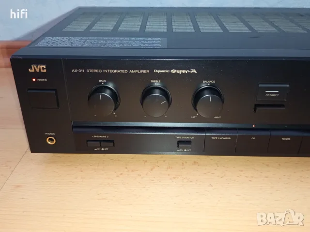 Стерео усилвател JVC AX-311, снимка 4 - Ресийвъри, усилватели, смесителни пултове - 55424781